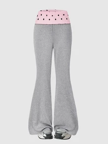SHEIN Tween Girls Fall Clothes Casual Modest Baggy School Return Campus Grey Minimalist Slim-Fit Long Pants Autumn Pilates Active White Black - Grey - View 7