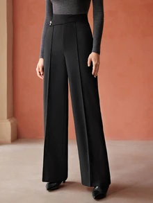 MOTF Petite WOMEN SUIT PANTS ,PETITE WOMEN - Black - View 6
