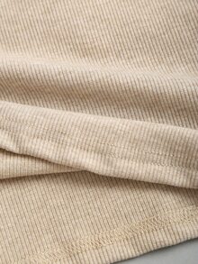 Sweetra Women's Casual Lace Patchwork Camisole - Khaki - View 5
