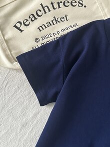 Playful Pals 2pcs/Set Young Boys Summer Casual Graphic Print Round Neck Raglan Top And Striped Shorts, Fashionable Comfortable Outfit For Outdoor Play & Daily - Navy Blue - View 9