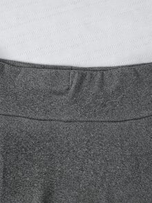 SHEIN Tween Girl Casual Baggy Back To School Sports Skirt, Autumn Fall, Holiday, Comfortable Dark Grey School - Grey - View 6