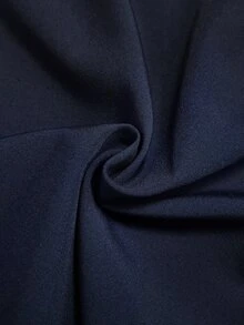 Miaspire 優雅浪漫奶奶風花卉刺繡印花女款兩件套 海軍藍 V 領寬腿褲 社交婚禮派對新娘母親秋季服飾 - 藏蓝色 - 查看 3