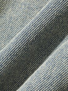 FRIFUL Women's Long Sleeve Button Design Casual Napoleon Denim Jacket - Blue - View 11