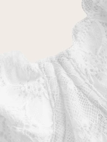 SHEIN ICON Plus Lace White Corset Cami Top, Summer - White - View 5