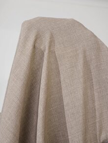 Solflare Plus Size Women Solid Color Pleated Casual Daily Wear Long Pants - Camel - View 5