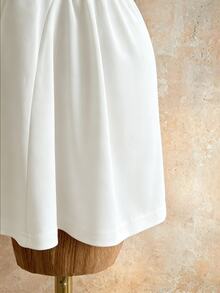 Mistrie New Women's Sexy Deep V-Neck Sleeveless Design With Shoulder Straps And Back Cut-Out Detailing, Perf - White - View 9