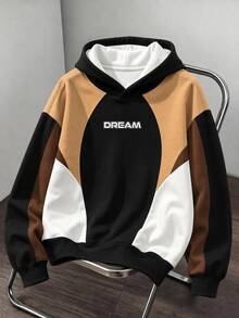 OlaRiff Hoodie Pria dengan Motif Angka, Cocok untuk Musim Gugur/Musim Dingin - MultiWarna - View 1