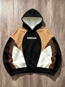 OlaRiff Hoodie Pria dengan Motif Angka, Cocok untuk Musim Gugur/Musim Dingin - MultiWarna - View 2