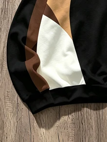 OlaRiff Hoodie Pria dengan Motif Angka, Cocok untuk Musim Gugur/Musim Dingin - MultiWarna - View 3