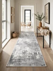 Non-Slip, Washable, Digitally Printed Rug, Runner, Kitchen Rug - Grey - View 3