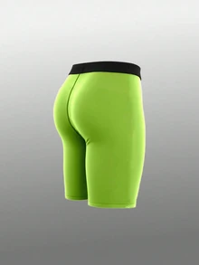 Gym Rark Men's Contrast Waistband Sports Leggings, Gym - Green - View 2