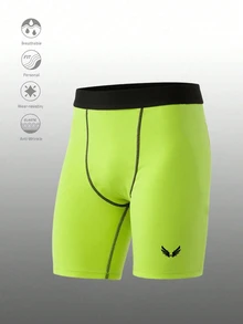 Gym Rark Men's Contrast Waistband Sports Leggings, Gym - Green - View 3