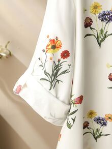 Lacomfia Women's Casual Minimalist Small Collar Print Fashion Versatile Loose Summer Long Sleeve Blouse Fall - Multicolor - View 5