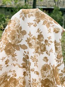 Lyckli Maternity Casual Floral Print Square Neck Puff Sleeve Jumpsuit Babyshower Civil Wedding White Summer - Yellow - View 5