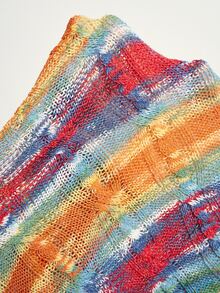 Bohemela Women's Colorblock Casual Versatile Everyday Long Sleeve Sweater - Multicolor - View 9