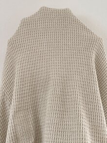 SHEIN Maternity Solid Color Nursing Function Casual Everyday Long Sleeve Top Fall - Apricot - View 7