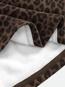Teen Girls Fall/Winter Back To Basic Solid Color Pleated Asymmetrical Neck Long Sleeve Pullover Beach Graduation Brown Streetwear Katseye - Multicolor - View 5