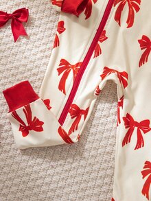 SHEIN 2PCS Baby Girls Pajamas - Red - View 8