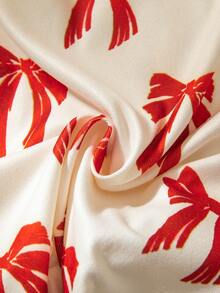 SHEIN 2PCS Baby Girls Pajamas - Red - View 6