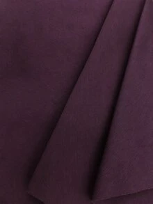 SHEIN LUNE Plus Size Women's Solid Color Long Sleeve Hooded Long Casual Jacket With Large Pockets Fall - Purple - View 6