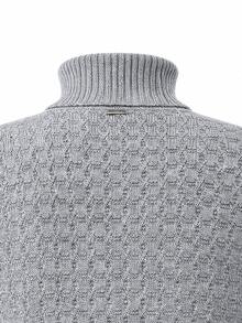 Manfinity CasualKnits Men's Solid Color Turtleneck Long Sleeve Casual Versatile Sweater - Multicolor - View 4