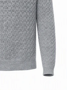 Manfinity CasualKnits Men's Solid Color Turtleneck Long Sleeve Casual Versatile Sweater - Multicolor - View 5