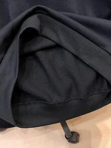 SHEIN 青少年男孩休閒寬鬆舒適純灰色長袖運動衫，英文印花，極簡百搭日常穿著，男孩服飾，秋冬/冬季，冬季，街頭風，畢業，返校，日常穿搭 - 灰色 - 查看 4