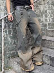 NEOSTRIT Jeans rectos y holgados con bolsillos para hombre