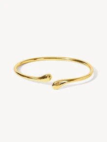 Opalesca 2pcs Women's Vintage French Style Gold Watch & Bracelet Set, Classic Oval Dial With Retro French Vibe. Part Of Gold Accessories Set - Gold - View 12