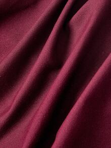 SHEIN MOD Burgundy One Shoulder Ring Buckle Beaded Batwing Sleeve Waist-Cinching Top Night Out Date Night Fall Sexy Halloween - Brown - View 6