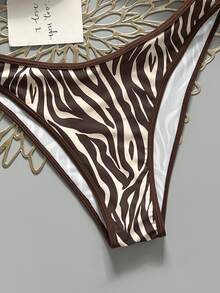 SHEIN Swim 2026 Spring/Summer Petite Innocent Beaded Strap Sexy Bikini, Fashionable High-End Swimwear For Women - Multicolor - View 7