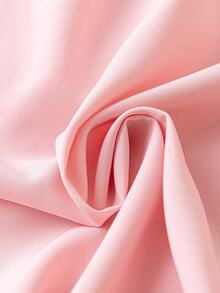 Rometta Romantic Date  Plus Roll Tab Sleeve Curved Hem Shirt Dress Fall Cloth For Women - Baby Pink - View 6