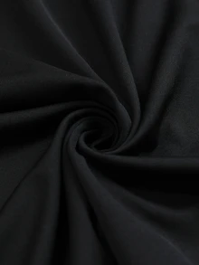 Elenzga Plus Size Elegant Party Dress, Sheer Floral Mesh Long Sleeve OffShoulder ALine Formal Black Gown Fall - Black - View 7