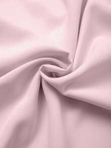 Rosivaux Women's Casual Elegant Solid Color Pleated Pearl Decor Button, Suitable For Daily Commute Wear, Business Style Shirt - Pink - View 6