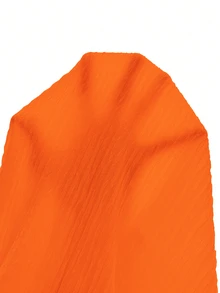 SHEIN Solid Color Trumpet Sleeve Mermaid Dress Maxi Women Outfit Fall Cloth For Women - Burnt Orange - View 5