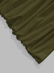 Modmama 2pcs Maternity Summer Casual Commuting Minimalist Solid Color Pleated Fitted Comfortable Lightweight Camisole Tops Pregnancy - Army Green - View 11