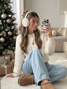 SHEIN LUNE Women's Sweet Pattern Heart Sweater Vest, Loose Casual Fashion Versatile Commute Daily Streetwear Pullover Sweater, Cute & Fun - Multicolor - View 8