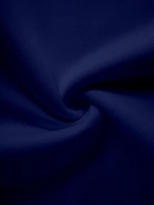 SHEIN 青少年女孩秋季套裝 2件/組 圓領休閒條紋蝴蝶結印花拼接衛衣與百褶迷你裙套裝，秋季，可愛，舒適 - 藏蓝色 - 查看 4