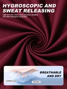 StreetHx 女款寬鬆白色半拉鍊長袖運動衛衣，對比色條紋拼接，抽繩下擺，梭織面料，適合休閒穿著、跑步、瑜伽、健身、網球、高爾夫，秋冬季 - 酒紅色 - 查看 2
