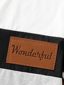 SHEIN 3pcs Young Boy Fashion Casual Crew Neck Short Sleeve T-Shirt With Leather Patch On Chest, Comfortable Fabric, Stylish Fit, Spring/Summer New Arrival, Suitable For Multiple Seasons And Occasions - Multicolor - View 7