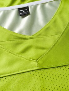 Gym Rark Men's Green Knitted Fabric Sports Tee: Breathable, Short Sleeve, V-Neck, And Long Length For Enhanced Comfort And Style - Green - View 4