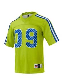 Gym Rark Men's Green Knitted Fabric Sports Tee: Breathable, Short Sleeve, V-Neck, And Long Length For Enhanced Comfort And Style - Green - View 9
