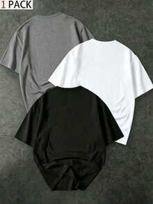 Gym Rark Men's Contrast Trim Short Sleeve Sports T-Shirt - Black - View 3