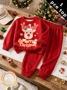 Young Boy Long Sleeve Crew Neck Sweatshirt, Classic Christmas Pattern Print, Classic Christmas Deer Pattern Print, Classic Santa Claus Pattern Print, Christmas Gift Pattern Print, Cartoon Christmas Tree Pattern Print, Classic Christmas Snowflake Pattern Print, Suitable For Autumn/Winter, Suitable For Christmas - Multicolor - View 1