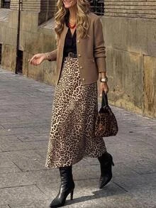 Brillora Women's Single-Breasted Long Sleeve Knit Cardigan, Fall Daily Wear Office Brunch Taupe Casual Elegant - Khaki - View 2