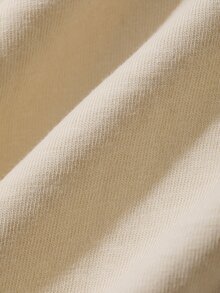 Dazy Plus Atasan Wanita Lengan Pendek Kasual Warna Beige Ukuran Besar dengan Bordir Motif Indah untuk Musim Semi dan Musim Panas, Kaos Grafis untuk Liburan Thanksgiving - Krem - View 8