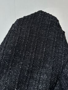 FavEase Women's Single-Breasted Casual Versatile Long Sleeve Wool Jacket - Black - View 8