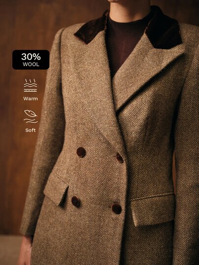 MOTF PREMIUM WOMEN'S COMMUTER CONTRAST COLLAR BLAZER
