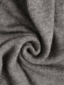 Elaquor Women's Plus Size Long Sleeve Casual Knit Dress Winter - Grey - View 7