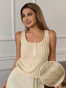 Livesso Women's Solid Color Casual Daily Wear Base Layer Top - Apricot - View 4